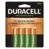 Pilha Recarregável AA Duracell 2500mah 1,5v c/4 Unid