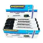 Pincel Marcador Quadro Branco Recarregável Masterprint cx c/12 Unid - Preto