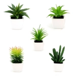 Planta Artificial Plástica c/ Vaso Cerâmico Clink CK1732