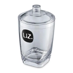 Porta Algodão Plástico Premium Cristal UZ UZ523-TR