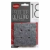 Protetor em Feltro Quadrado 2,5cm Clink CK4021 pct c/18 Unid