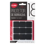 Protetor em Borracha Quadrado 2,5cm Clink CK4013 pct c/18 Unid