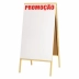 Cavalete Quadro Branco 2 Faces 100 x 60cm Pinus Branco Souza 7035