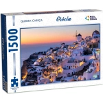 Quebra Cabeça Cartonado 1500 Peças Grecia Sunset 792462