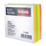 Recado Adesivo 76 x 76mm Neon Vighs 400 Fls V-1550