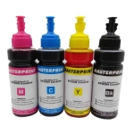 Refil Tinta Epson EcoTank Compatível T664 100ml - Kit c/4 Cores