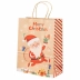 Sacola de Papel para Presente Kraft Natural 33 x 26 x 12cm Feliz Natal Sortida VMP