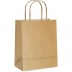 Sacola de Papel para Presente Kraft Natural 15 x 21,5 x 8cm Unid Pct c/10 Unid Scrity