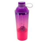 Shakeira com Tampa Rosca e Misturador Fitness Decorado 600ml Plasútil 15836