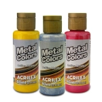 Tinta Acrílica Metálica 60ml Metal Colors Acrilex 03660