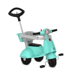 Triciclo de Passeio Infantil Banderetta com Pedal Azul Turquesa Bandeirante