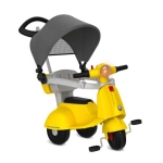 Triciclo de Passeio Infantil Banderetta com Pedal Capota Amarelo Bandeirante