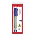 Caneta Esferográfica Faber Castell Trilux Fina Azul c/2 Unid SM/TRIPFAZ