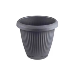 Vaso Plastico 1,4 Lts Cinza Concreto